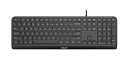 Philips Проводная Клавиатура SPK6207BL USB 2.0 104 клав русская заводская раскладка, чёрный