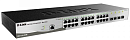 Коммутатор D-Link Управляемый L2 коммутатор, 24x1000Base-T, 4x1000Base-X SFP, защита от статического электричества до 6 кВ, CLI, консольный порт RJ-45