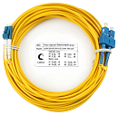 Патч-корд ВО Cabeus FOP(d)-9-LC-SC-15m Шнур оптический duplex LC-SC 9/125 sm 15м LSZH