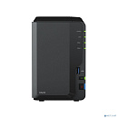 Synology DS223 Сетевое хранилище NAS, слоты 2x2.5"/3.5" SATA3, 1x1 Гбит/с, 3xUSB 3.X, Realtek RTD1619B/4x1.7 ГГц, DDR4 2Gb, 60W