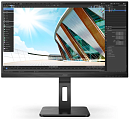 Монитор 27" AOC 27P2Q 1920x1080 75Hz IPS LED 16:9 4ms D-Sub DVI HDMI DP 4*USB3.2 50M:1 1000:1 178/178 300cd HAS Pivot Tilt Swivel Speakers Black