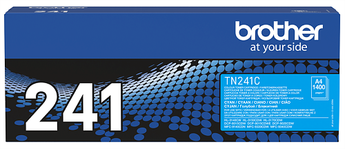Brother TN-241C Тонер-картридж для HL-3140CW/3170CDW/DCP-9020CDW/MFC-9330CDW голубой (1400 стр.)