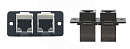 Kramer W4545(B) Модуль-переходник с 2 проходными разъемами RJ-45; цвет черный