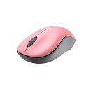 Мышь беспроводная Dareu LM106G Pink-Grey (розовый с серым), DPI 1200, ресивер 2.4GHz