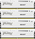 Память оперативная/ Kingston 64GB 6000MT/s DDR5 CL40 DIMM (Kit of 4) FURY Beast White XMP