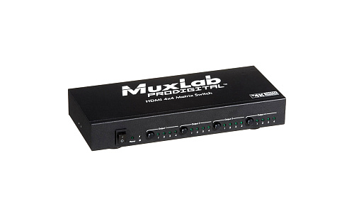 Коммутатор MuxLab 500440 матричный 4x4 HDMI, разрешение 4K-UHD