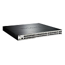 Коммутатор D-Link DGS-1210-52MP/ME/B2A Управляемый L2 коммутатор с 48 портами 10/100/1000Base-T и 4 портами 1000Base-X SFP (порты 1-8 PoE 802.3af/at,