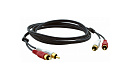 Аудио кабели с разъемами 2 RCA [95-0202010] Kramer Electronics [C-2RAM/2RAM-10] аудио 2 RCA на 2 RCA (Вилка - Вилка) 3 метра