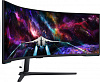 Монитор Samsung 57" Odyssey Neo G9 S57CG952NI черный VA LED 32:9 HDMI полуматовая HAS Piv 420cd 178гр/178гр 7680x2160 240Hz FreeSync Premium Pro DP Du