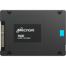 Накопитель CRUCIAL Твердотельный Micron SSD 7400 MAX, 800GB, U.3(2.5" 7mm), NVMe, PCIe 4.0 x4, 3D TLC, R/W 6500/1000MB/s, IOPs 240 000/122 000, TBW 4300,