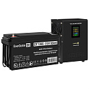 Комплект ИБП EX295995RUS + батарея 65Aч EX282980RUS 1шт (инвертор, синус, для котла, настенный) ExeGate FineSine SX-500.LCD.AVR.2SH <500VA/300W, чиста