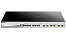 Коммутатор D-LINK PROJ Smart L2+ Switch 8x10GBase-T, 2x10GBase-X SFP+, 2xCombo 10GBase-T/SFP+, CLI, RJ45 Console