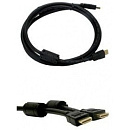 Кабель аудио-видео Buro HDMI 1.4 HDMI (m)/HDMI (m) 1.8м. феррит.кольца черный (HDMI-19M/19M-1.8M-MG)