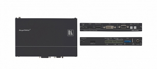 Преобразователь сигнала Kramer Electronics [SID-X3N] DVI-D/DisplayPort/VGA в HDMI и панель управления коммутатором Step-In
