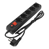 Filum Сетевой фильтр FL-SP3-5-5M-BL, 5 м., черный, 2200 Вт., 5 розеток, упаковка- коробка {00-01057162}