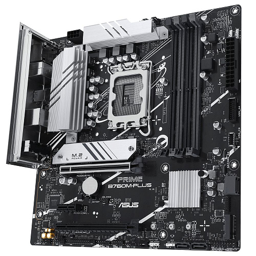 Материнская плата ASUS PRIME B760M-PLUS LGA1700 mATX 4хDDR5 2xPCIEx16 PCIEx1 2xM.2 DP HDMI 2.5GLAN