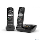 Gigaset [L36852-H2836-S301] AS690A DUO RUS черный (труб. в компл.:2шт)