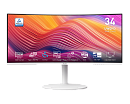 Монитор MSI Modern MD342CQPW 34" 21:9 UWQHD(3440x1440) VA Curve 1500R,1ms(MPRT),3000:1,100M:1,300nit,2*HDMI,1*DP,2xUSB Type-A,USB Type-B,USB Type-C,Sp