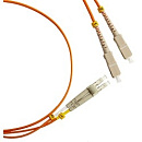 Hyperline FC-D2-50-LC/PR-SC/PR-H-5M-LSZH-OR (FC-50-LC-SC-PC-5M) Патч-корд волоконно-оптический (шнур) MM 50/125, LC-SC, duplex, LSZH, 5 м