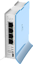 Точка доступа wi-fi MikroTik hAP lite with 650MHz CPU, 32MB RAM, 4xLAN, built-in 2.4Ghz 802.11b/g/n 2x2 two chain wireless with integrated antennas, R