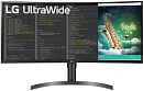 Монитор LG 35" 35WN75C-B черный VA LED 5ms 21:9 HDMI M/M матовая HAS 2500:1 300cd 178гр/178гр 3440x1440 100Hz DP UW USB 8.3кг