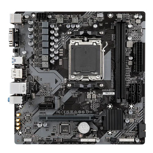 Материнская плата GIGABYTE B650M S2H, AM5, B650, 2*DDR5, 4*SATA, 1*M.2, 2*USB 3.2, 4*USB 2.0, 1*PCIx16, 1*PCIx1, DP+HDMI, mATX