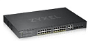 Коммутатор Zyxel Networks Smart L2 PoE+ Zyxel NebulaFlex GS1920-24HPv2, rack 19", 24xGE PoE+, 4xCombo (SFP/RJ-45), бюджет PoE 375 Вт