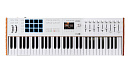 MIDI клавиатура [231631] Arturia [KeyLAB 61 MK3 White] 61 клавиша, полувзвешенная механика, дисплей, 12 пэдов, 9 фейдеров, 9 поворотных регуляторов, 3