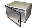 Шкаф настенный Lite, 4U 520x450, стеклянная дверь