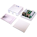 Настенная розетка, 1 порт RJ-45 категории 5е, STP, белая