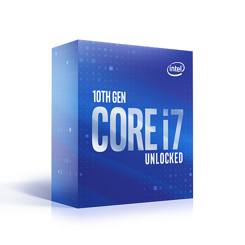 Боксовый процессор APU LGA1200 Intel Core i7-10700K (Comet Lake, 8C/16T, 3.8/5.1GHz, 16MB, 125/229W, UHD Graphics 630) BOX