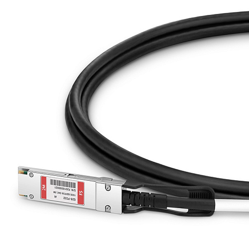 Твинаксиальный медный кабель/ 2m (7ft) FS for Mellanox MCP1600-C002 Compatible 100G QSFP28 Passive Direct Attach Copper Twinax Cable