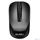 Беспроводная мышь Sven RX-380W серый металлик (2,4 GHz, 3+1кл. 800-1600DPI, блист.)