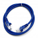 Патч-корд Buro UTP 4 пары cat.5E CCA molded 1м голубой RJ-45 (m)-RJ-45 (m) (UTP-5E-1M-BL)