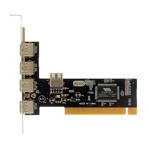 Контроллер Exegate EX281227RUS EXE-352 PCI v2.2, 4*USB2.0 ext. + 1*USB2.0 int., VIA Labs Chipset VT6212L