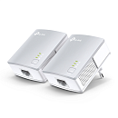 TP-Link TL-PA4010 KIT, AV600 Комплект адаптеров Powerline2 шт., Powerline до 600 Мбит/с, подключение к настенной розетке