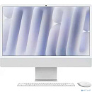 Apple iMac 24-inch 2024 [MWUC3ZP/A] (КЛАВ.РУС.ГРАВ.) Silver 24" Retina 4.5K {(4880x2520) M4 8C CPU 8C GPU/16GB/256GB SSD/рекоменд.переход.1979059/1991