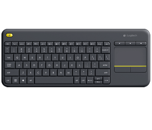 Клавиатура Logitech K400 Plus черный USB беспроводная