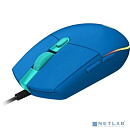 Мышь Logitech G203 LIGHTSYNC Corded Gaming Mouse <USB, Blue, Retail> 910-005798