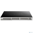 D-Link DGS-1510-52XMP/A2A PROJ Управляемый L2+ стекируемый коммутатор с 48 портами 10/100/1000Base-T и 4 портами 10GBase-X SFP+ (48 портов PoE 802.3af