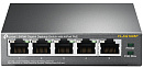 Коммутатор/ 5-Port Gigabit Desktop Switch with 4-Port PoE, 5 Gigabit RJ45 ports including 4 PoE ports, 56W PoE Power supply, steel case