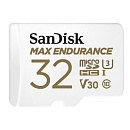 Флеш карта microSD 32GB SanDisk microSDHC Class 10 UHS-I U3 V30 Max Endurance Video Monitoring (SD адаптер)