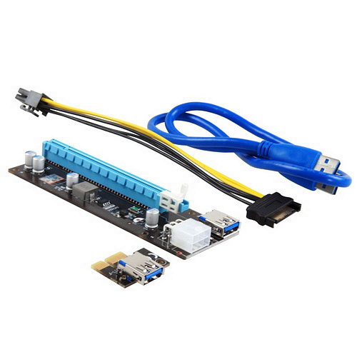 Адаптер ITZR RISER CARD MINING MAXI for GPU 250W+ , OEM {100}