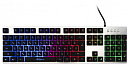 Клавиатура Оклик 770G IRON FORCE серый/черный USB Multimedia for gamer LED