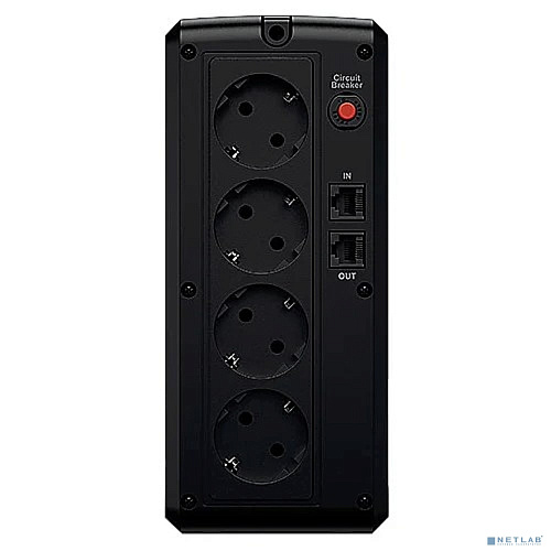 CyberPower UT1100EG ИБП {Line-Interactive, Tower, 1100VA/660W USB/RJ11/45 (4 EURO), 12В/5 Ач х 2}