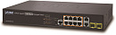 Коммутатор Planet коммутатор/ IPv4/IPv6, 8-Port Managed 802.3at POE+ Gigabit Ethernet Switch + 2-Port 10/100/1000Mbps RJ45 + 2-Port 100/1000X SFP (240W)