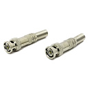 ORIENT C667, Разъем BNC (2шт.) под винт для коаксиального кабеля, металлический колпачок с пружиной