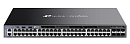 коммутатор TP-Link SG6654X, Omada 48-Port Gigabit Stackable L3 Managed Switch with 6 10GE SFP+ Slots Radius/Tacacs+ Authentication, LACP, CLI, SNMP, D