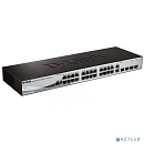 D-Link DES-1210-28/ME_RFB/B2 Восстановленный в производственных условиях управляемый коммутатор 2 уровня с 24 портами 10/100Base-TX, 2 портами 100/100