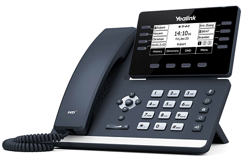 ip телефон yealink sip-t53, 12 аккаунтов, 3.7" lcd-экран 360х160,usb, gige, без бп, шт